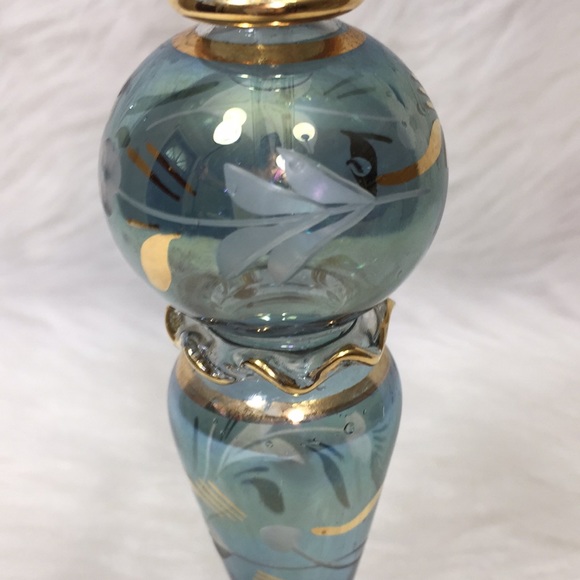 Egyptian Style Handblown Glass Perfume Bottle - Picture 4 of 8